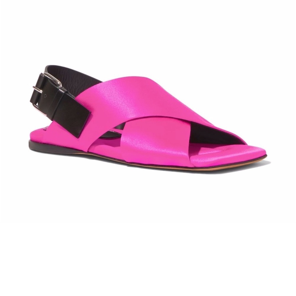 PROENZA SCHOULER SQUARE CROSSOVER STRAP SANDALS